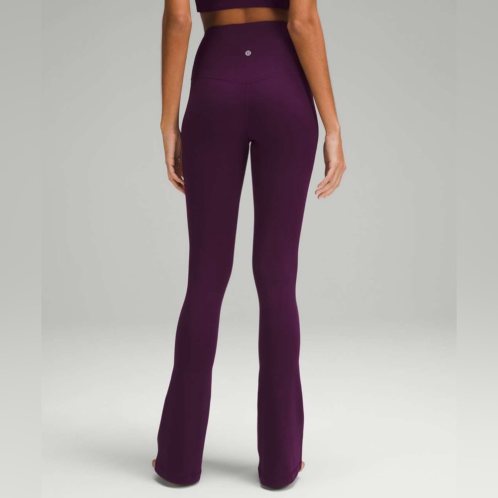 Lululemon high rise mini flare align pant in Dark Magenta size 6